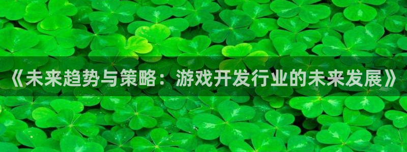 亿万28子经理人一共出了多少本：《未来趋势与策略：游戏开发行业的未来发展》